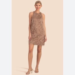 Trina Turk Ursa Major Gold Dress Size 8 NWTS